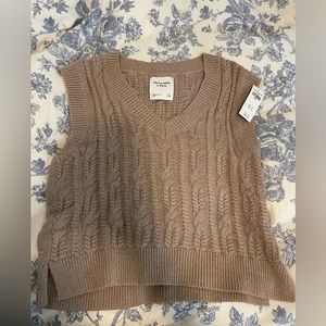 Abercrombie and Fitch Tan Sweater Vest